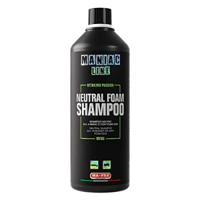 Imagen de Ma Fra Maniac Car Detailing Line Champú de espuma neutra 2 en 1 concentrado, para un lavado coche a mano con técnica cubos o prelavado Gun, formato 1000 ml