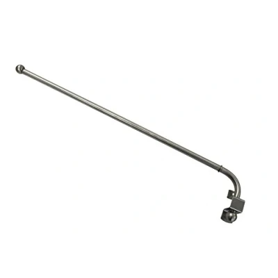 Imagen de GARDINIA Varilla giratoria de metal para cortinas, Incl. material montaje, Extensible, Distancia a la pared 1,5 cm, Longitud 55 85 Aspecto acero inoxidable