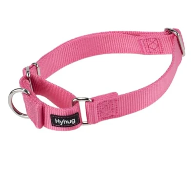 Imagen de Hyhug Correa de Nailon diseño Mejorado, Lavado con Agua fría no se decolora, contamina el Pelo del Perro, Resistente al Desgaste y propenso a Pelusas. Collar martingala Entrenamiento