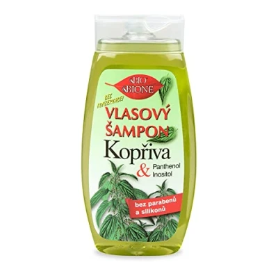 Imagen de Bione Champú vegano 100% orgánico con extractos de ortiga, pantenol y inositol sin aceite mineral, siliconas, parabenos, SLS.