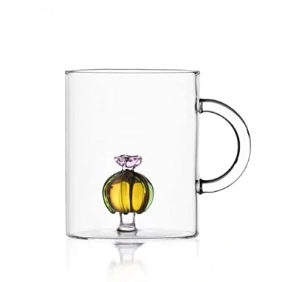 Imagen de Ichendorf Milano Taza de cactus con flores rosas, colección Desert Plants, 0,15 kg