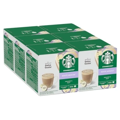 Imagen de STARBUCKS White Mocha de Nescafé Dolce Gusto, Cápsulas Café 6 x 12 (72 Cápsulas)