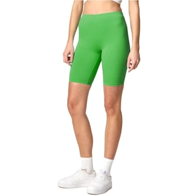 Imagen de Merry Style Mallas Cortas para Mujer Leggins por Encima de la Rodilla Leggings Cortos Pantalones Verano Mujeres Deporte Shorts MS10 200 (Verde, M)