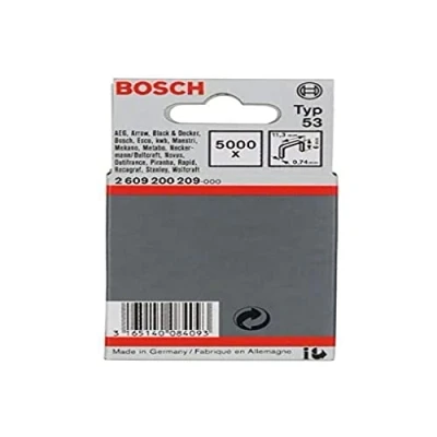 Imagen de Bosch 2 609 200 209 Grapa de alambre fino tipo 53 11,4 x 0,74 6 mm (pack 5000)