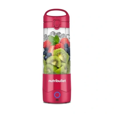 Imagen de Nutribullet Tritan batidora portátil y ligera sin BPA de 475, ml minibatidora con cuchilla acero inoxidable 4 puntas, multifunción, cargador USB C, más 15 ciclos batido