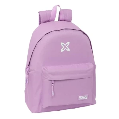 Imagen de Safta MUNICH BÁSICOS Day Pack Infantil, Mochila Calidad y Máxima Resistencia, Cómoda Versátil, 33x15x42 cm, Color Lila