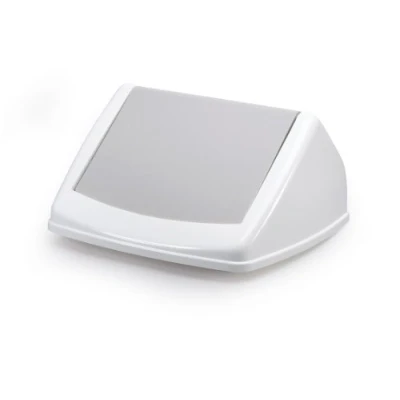 Imagen de Durable 1801574051 Tapa Durabin Flip Lid Cuadrado para 40 litros, gris