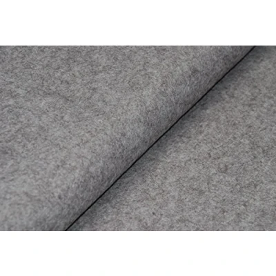 Imagen de CRS Fur Fabrics Tela de Fieltro Lana y Viscosa para Manualidades, Color Marga, 1 m, 100 cm x 90 cm, Fibra sintética, Gris V1, 1Mtr 100cm 90cm