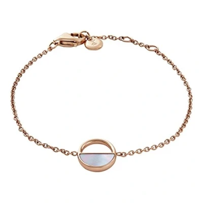 Imagen de Skagen Pulsera Para Mujer Agnethe, 11 mm X 1.3 Colgante Oro Rosa Acero Inoxidable Pulsera, SKJ0999791