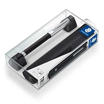 Imagen de STAEDTLER 476TRX9 B ST Pluma estilográfica de aluminio con tinta color azul