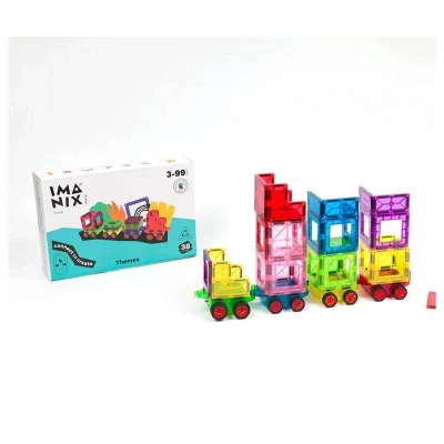 Imagen de Tren Imanix Electronics Cars 38 piezas