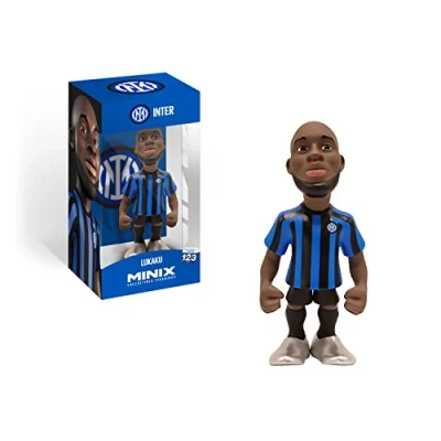Imagen de MINIX Figura de Lukaku Fútbol Club Inter Coleccionables 12 cm para Exhibición, Idea Regalo Niños Y Adultos, Fans MN12329