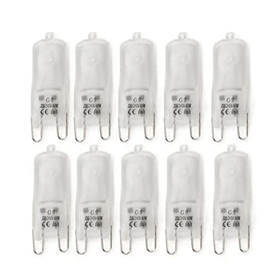 Imagen de 10 x Bombillas lámpara halógena G9 luz iluminación blanco cálido 40 W 230 V