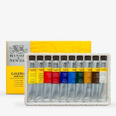 Imagen de Winsor &amp; Newton Galeria Set de 10 tubos 20 ml acrílicos