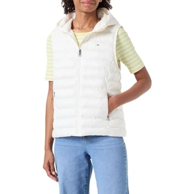 Imagen de Tommy Hilfiger Global Stripe VEST Chaleco, Mujer, Talla: XXL, Ancient white