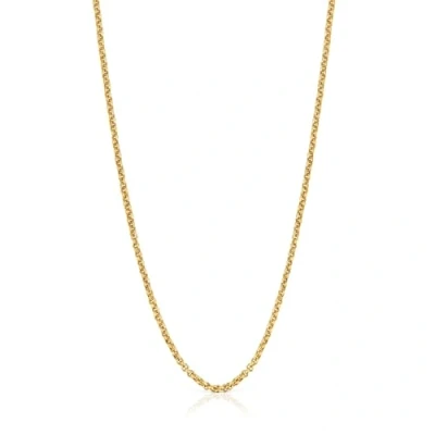 Imagen de TOUS Cadena Mediana con Baño de Oro 18Kt sobre Plata para Mujer, Largo 50 cm, Versátil y Atemporal, Colección Chain