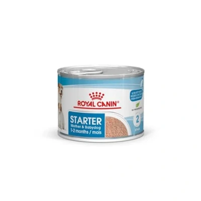 Imagen de Royal Canin Starter Mousse Mother &amp; Babydog 12 x 195 g Comida húmeda Ultra Soft para Perras en el último tercio de gestación y Durante periodo Lactancia