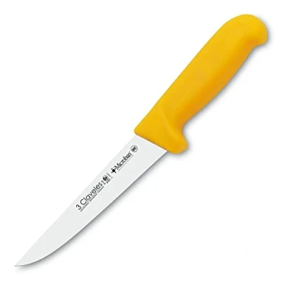 Imagen de 3 Claveles Cuchillo Deshuesar Ancho Proflex, Acero Inoxidable, Amarillo, 15 cm 6&quot;