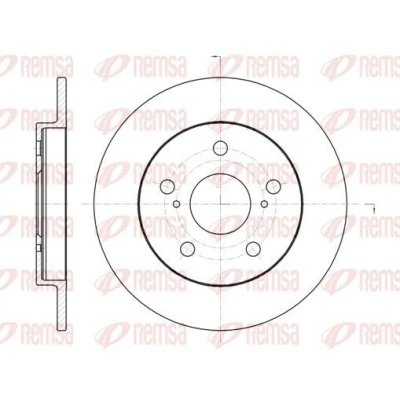 Imagen de REMSA 61074.00 Disco de freno Eje trasero 259, 259 9 5 macizo TOYOTA: Auris Hatchback, Corolla IX Berlina, X Berlina