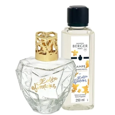 Imagen de MAISON BERGER Premium Lolita LEMPICKA Transparente (x3) Set de Regalo (lámpara aromática/ambientador), 440 ML