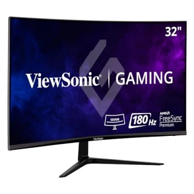 Imagen de ViewSonic VX3218 PC MHD Monitor Gaming Curvo 32&quot; Full HD, FreeSync Premium, 1 ms, 165 Hz, HDMI, DP, Altavoz Negro