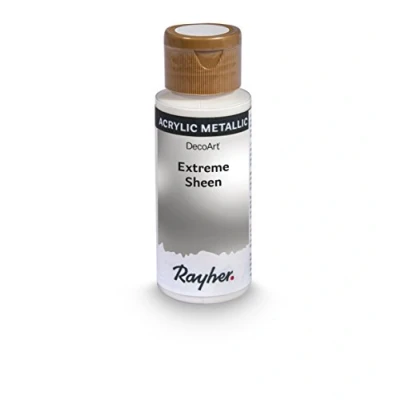 Imagen de Rayher Hobby Extreme Sheen 35014606 Pintura metalizada (59 ml), color plateado
