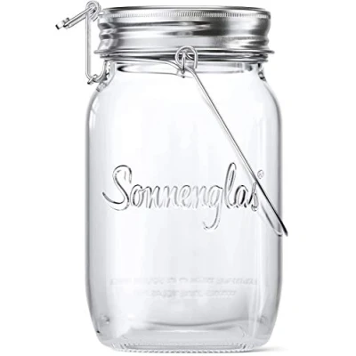 Imagen de SONNENGLAS Mini 250ml Lámpara Solar original de Sudáfrica Luz premio Comercio Justo Farolillos Decorativos interior exterior carga USB LED blanca cálida Vidrio 100% Reciclable