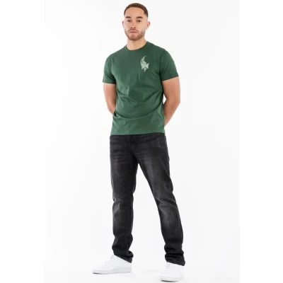 Imagen de Tapout Normale Passform MASK Camiseta estampada, Hombre, Talla: 3XL, green