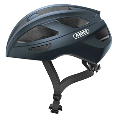Imagen de Casco de ciclismo carretera ABUS Macator bicicleta deportivo Para principiantes También personas con trenza hombre y mujer Azul, talla S