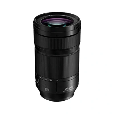 Imagen de Panasonic S R70300E Teleobjetivo Compacto con Zoom para cámaras de Montura M4/3 (Focal 70 300 mm, Estabilizador Óptico O.I.S, Lumix S, F4.5 5.6 Macro, Resistente Polvo, Agua, Congelación) Negro