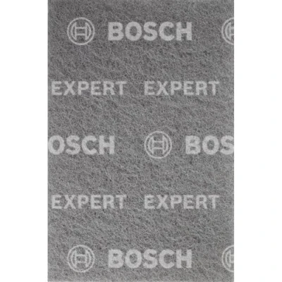 Imagen de Bosch Professional 1x Discos de vellón Expert N880 (para Láminas acero, 152 x 229 mm, Grado finura Ultra fine S, accesorios Lijado manual)