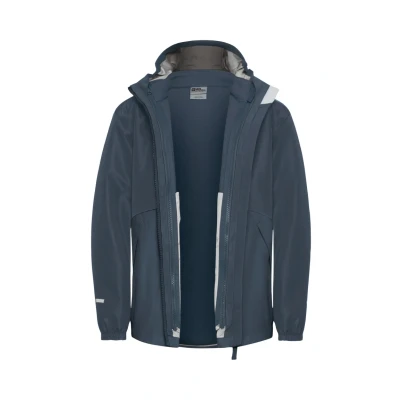 Imagen de Jack Wolfskin Iceland 3IN1 Chaqueta outdoor para niños, Talla: 7 8a, Midnight sky