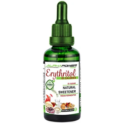 Imagen de ALPHAPOWER FOOD, Edulcorante Cero Calorias, Erythritol Eritritol 100% natural y vegano I alternativa de azúcar, dulce como el azúcar. Ideal para repostería, bebidas dietas