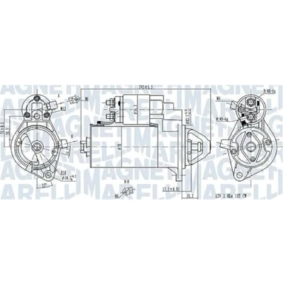 Imagen de LTD 1202148 Motor de arranque 12V 2kW 10 OPEL: Vectra C Sedán, Zafira A Monovolumen, Astra G SAAB: 9 5 Berlina, Familiar