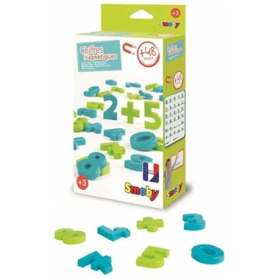Imagen de Smoby Toys Pack 48 Números Magnéticos, Azules y Verdes, Incluye Signos Aritméticos, Adecuado a Partir de 3 Años