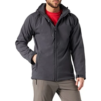 Imagen de Regatta Repeller Hooded Softshell Chaqueta, Gris (Seal Grey), L Hombres