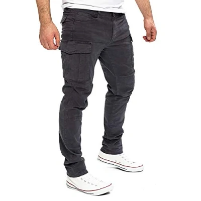 Imagen de Yazubi Jayden Pantalón para Hombres Cargo de Algodón Hombres, Gris (Nine Iron 193908), W38/L30
