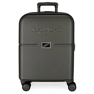 Imagen de Pepe Jeans Accent Maleta de cabina Negro 40x55x20 cms Rígida ABS Cierre TSA integrado 37L 3,22 kgs 4 Ruedas dobles Equipaje Mano