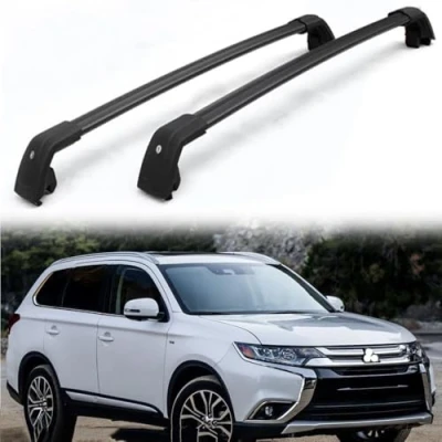 Imagen de XATHKJOE Baca de Coche, para Mitsubishi Outlander/Phev SUV 2014 2018 Barras Techo Coche Barra Transversal Accesorios Bacas Personalizadas Juego portaequipajes,A