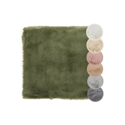 Imagen de LUXOR living Coste Cojín de Asiento Piel sintética para decoración salón o Silla, 40 x cm, Rectangular, Verde Oscuro, 1 Unidad