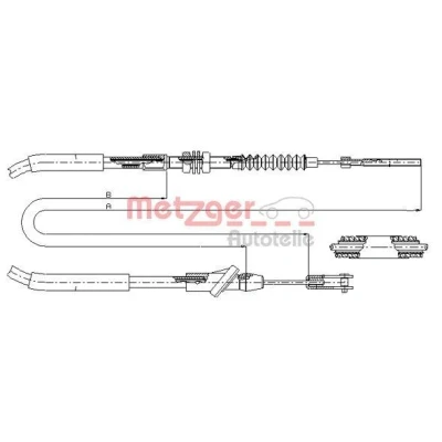 Imagen de METZGER 18.6103 Cable de Embrague COFLE SUZUKI: Vitara I SUV Cabrio,