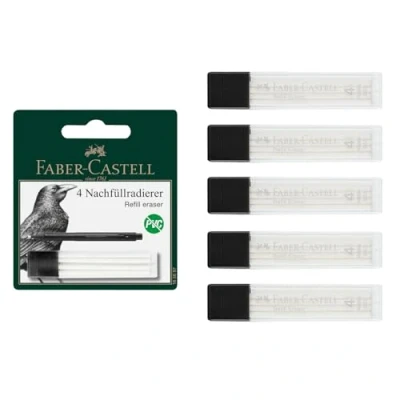 Imagen de FABER CASTELL 205267 Goma de borrar repuesto Precision Eraser Pen, 20 gomas para bolígrafo borrador