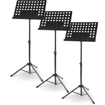 Imagen de Atril de orquesta McGrey 11940 hoja perforada y clip para partituras, 3 unidades