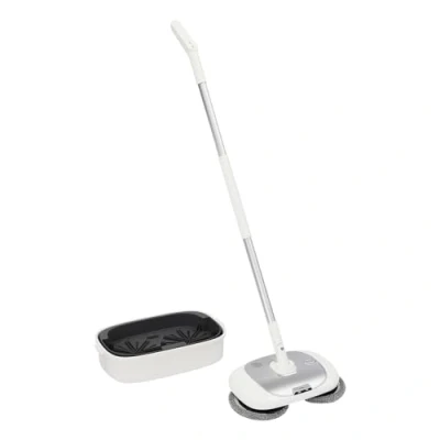 Imagen de Mopa eléctrica con cubo de limpieza, fregona inalámbrica para la limpieza del suelo, 40 W, inalámbrica, oro (blanco)