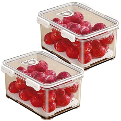 Imagen de JOYBOS Set de 2 Contenedores para Alimentos 5.5 L Cada Uno Almacenamiento Alimentos, con Tapas