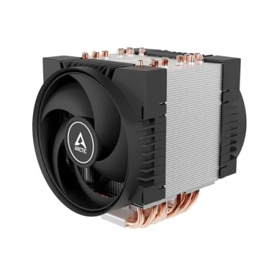 Imagen de ARCTIC Freezer 4U SP5 Disipador de CPU para Servidor for AMD SP5, &amp; UP, EPYC, 2 Ventiladores 120 mm, 3003300 RPM, Conector PWM 4 Pines, 10 heatpipes, LGA6096