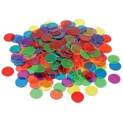 Imagen de Learning Resources Fichas Transparentes (6 Colores)