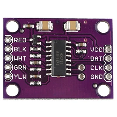 Imagen de HALJIA HX711 Sensor de pesaje electrónico Alta precisión 24 bits a/d ad Dual Channel Conveter Memoria Compatible con Brazo AVR Arduino Raspberry Pi