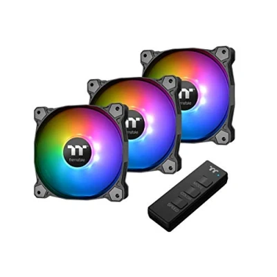 Imagen de Thermaltake Pure 14 ARGB Pack de 3 ventiladores, color negro