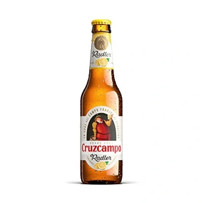 Imagen de CERVEZA CON LIMÓN CRUZCAMPO RADLER CESTA DE 24 BOTELLAS 33 CL